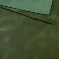 2mm Dark Green Waxy Pull Up Leather 30 x 60cm